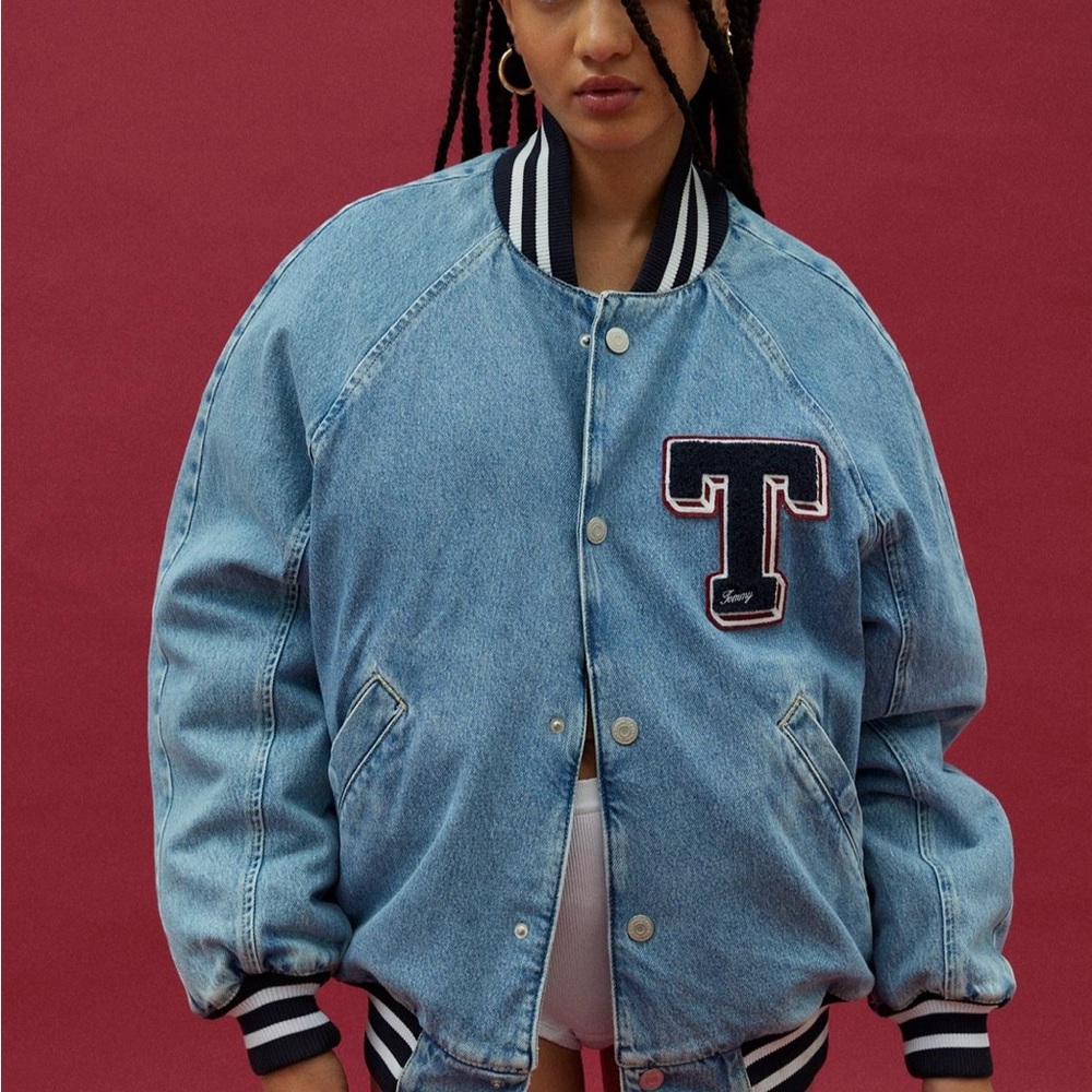 Tommy Hilfiger Blue Bomber Jacket